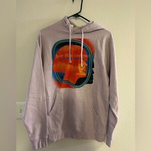 Just Like Heaven Graphic Print Hoodie - Purple